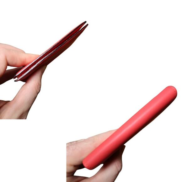 Pierre Cardin Scarlet Red Wallet Bifold 3 Card Slots & Coin Pocket Preppy French - Picture 8 of 10